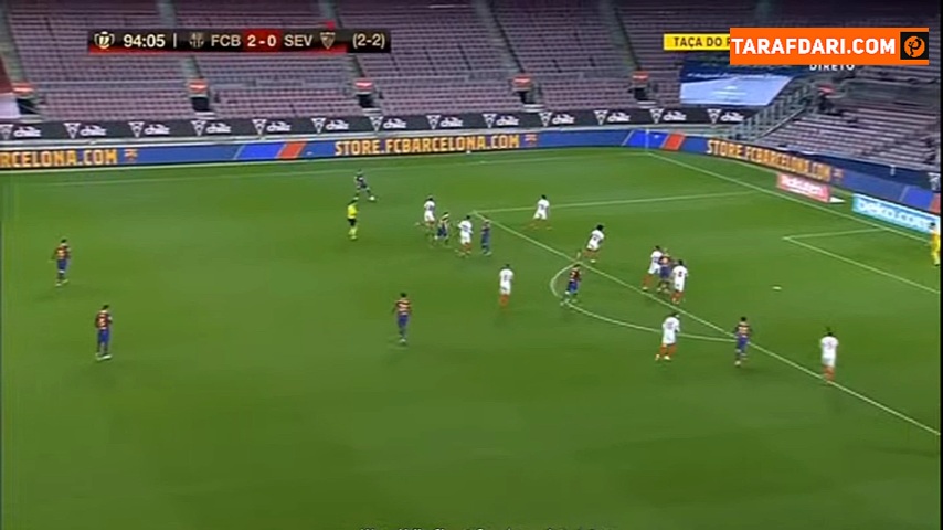 گل مارتین بریتویت به سویا (بارسلونا 3-0 سویا)