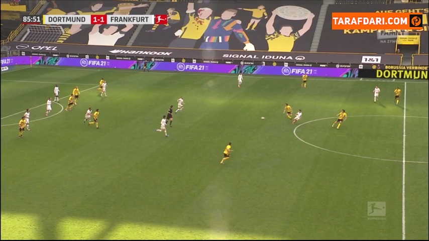 گل آندره سیلوا به دورتموند (دورتموند 1-2 آینتراخت فرانکفورت)