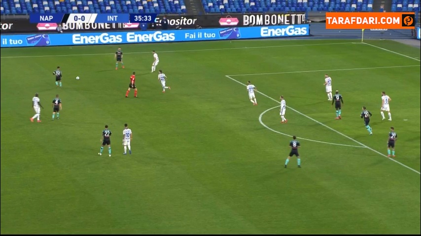 گل به خودی سمیر هندانوویچ مقابل ناپولی (ناپولی 1-0 اینتر) 