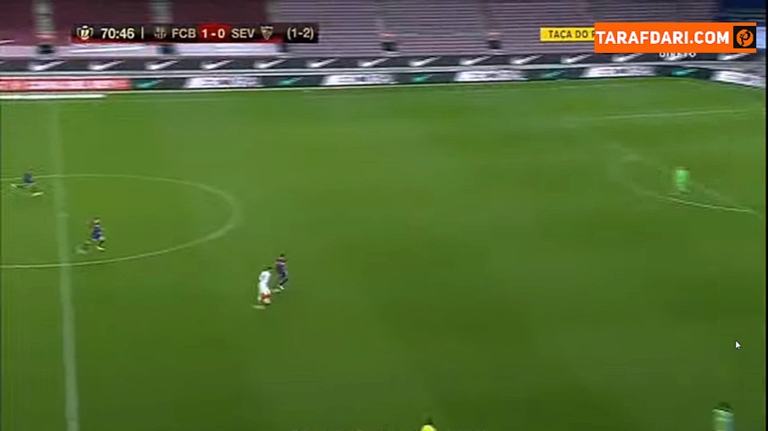 پنالتی از دست رفته سویا مقابل بارسلونا (بارسلونا 1-0 سویا)