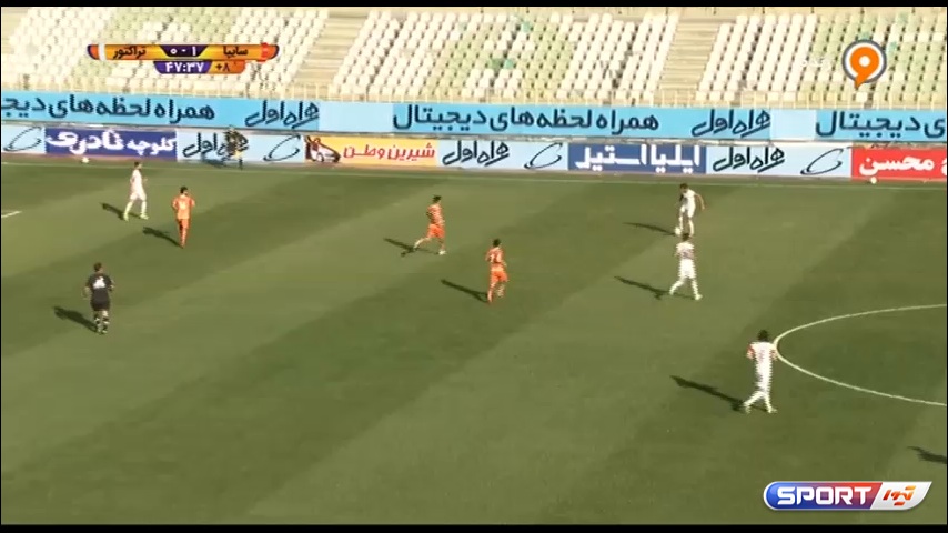 گل محمدرضا خانزاده به سایپا (سایپا 1-1 تراکتور)