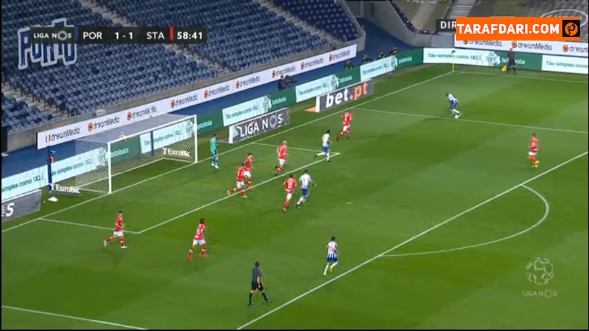 مهدی طارمی و از دست دادن موقعیت بسیار خوب گلزنی مقابل سانتا کلارا (پورتو 1-1 سانتا کلارا)
