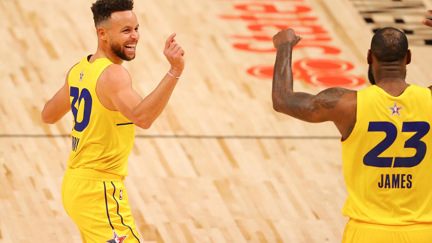 Stephen Curry - LeBron James - Team LeBron - All Star 2021