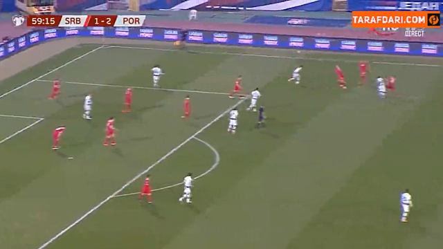 گل فیلیپ کوستیچ به پرتغال (صربستان 2-2 پرتغال)