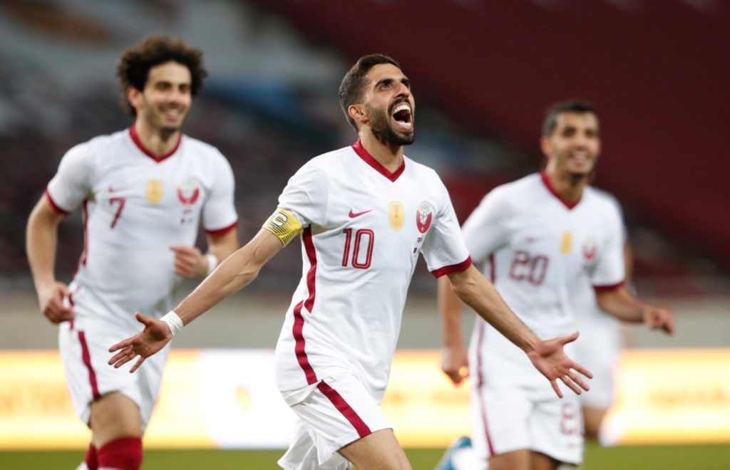 قطر 2-1 آذربایجان؛ توفان تیم سانچز با بریس چهار دقیقه ای کاپیتان