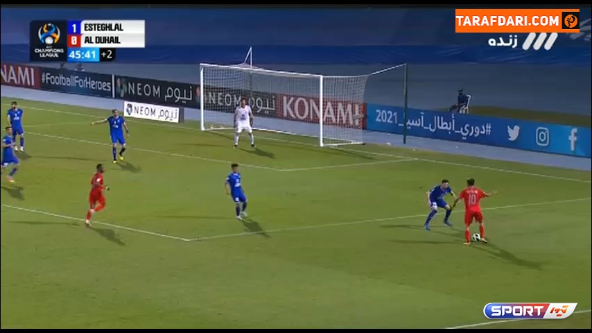 گل مایکل اولونگا به استقلال از روی نقطه پنالتی (استقلال 1-1 الدحیل قطر)