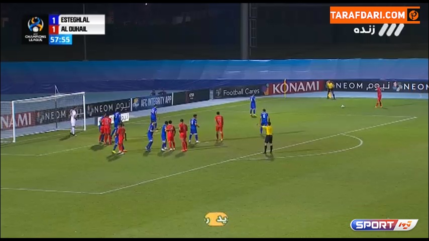 گل دوم مایکل اولونگا به استقلال (استقلال 1-2 الدحیل قطر)