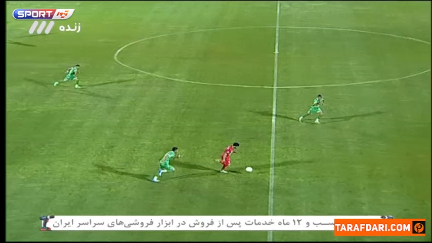 گل مهدی عبدی به ماشین سازی (ماشین سازی 0-2 پرسپولیس) 