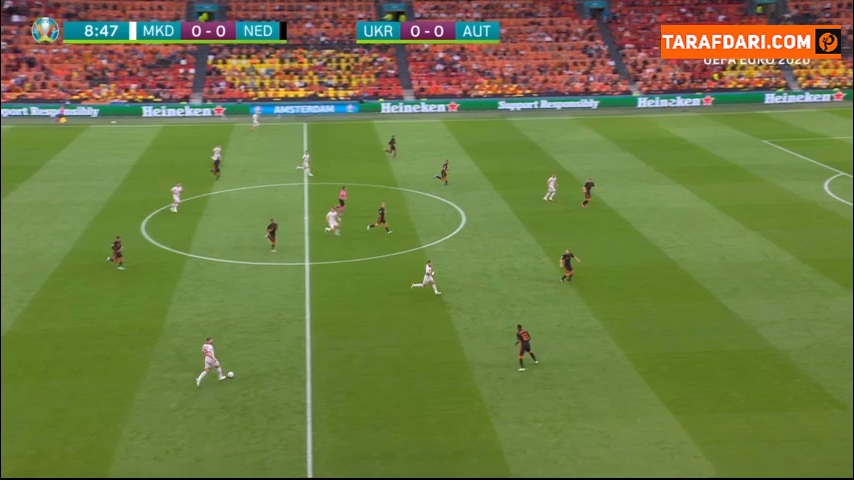 گل مقدونیه به هلند که در شرایط آفساید به ثمر رسید (مقدونیه 0-0 هلند) 