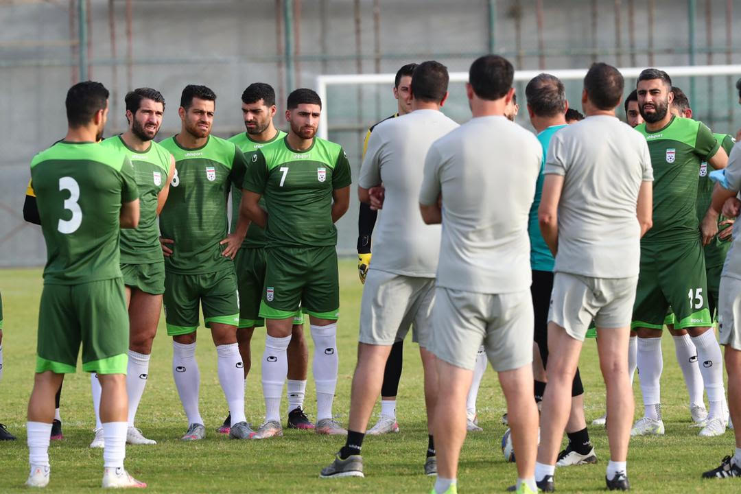 آخرین تمرین تیم ملی ایران پیش از بازی با کامبوج برگزار شد