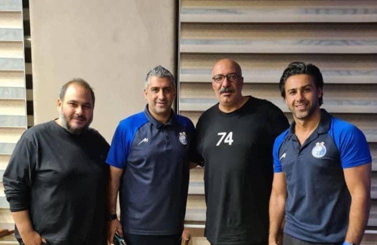 دیدار دو بازیگر استقلالی با فرهاد مجیدی / عکس
