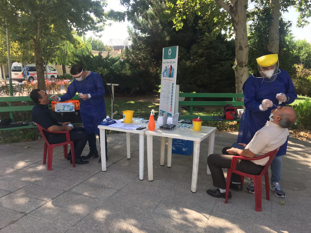 عوامل برگزاری بازی ایران - سوریه تست کرونا دادند