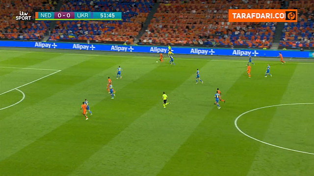 گل واینالدوم به اوکراین (هلند 1-0 اوکراین)