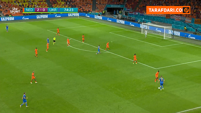گل زیبای یارمولنکو به هلند (هلند 2-1 اوکراین)