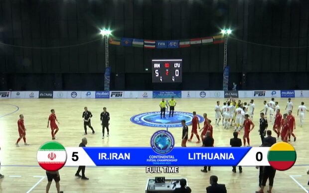 تیم ملی فوتسال ایران میزبان جام جهانی را در هم کوبید
